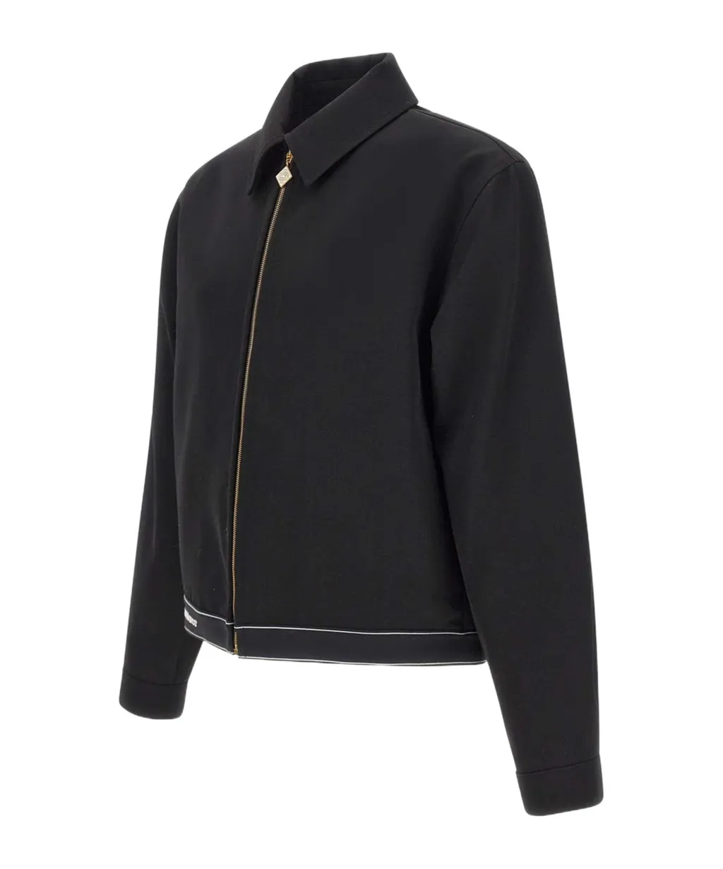 Logo Zip-Up Casual Jacket