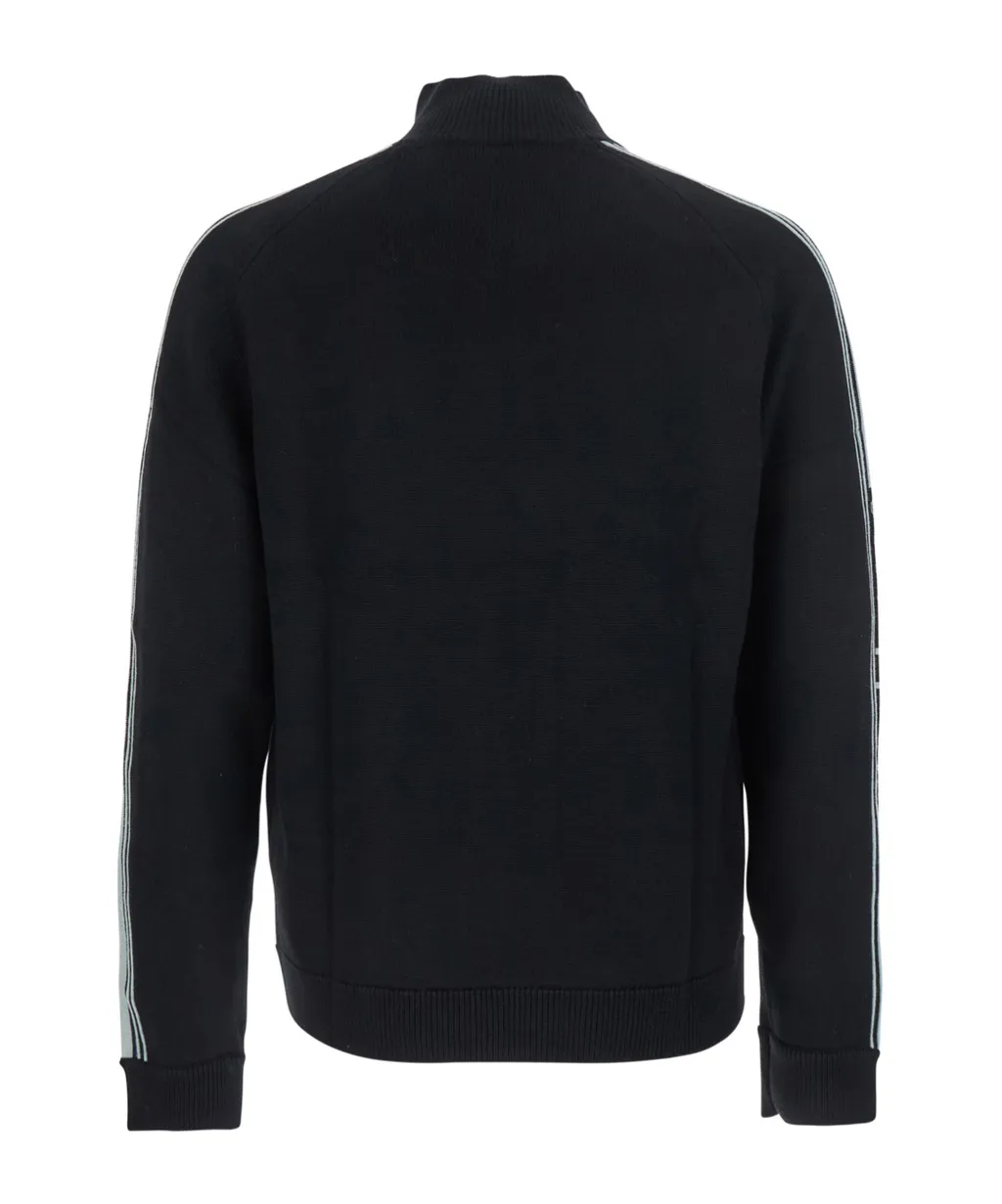 Casablanca Logo Patch Zip Up Cardigan