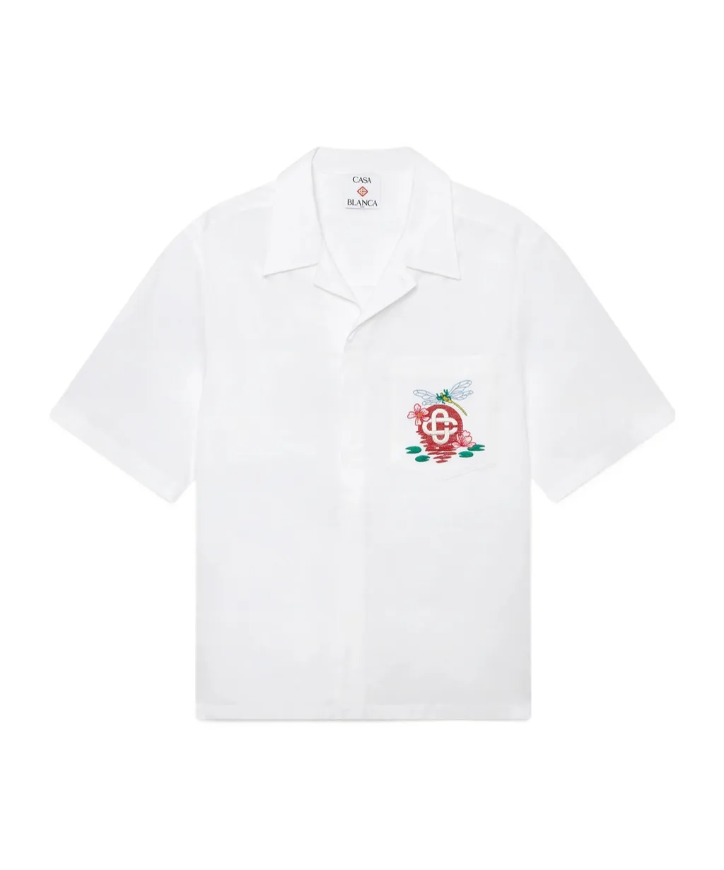 Logo Embroidered Short-Sleeved Shirt