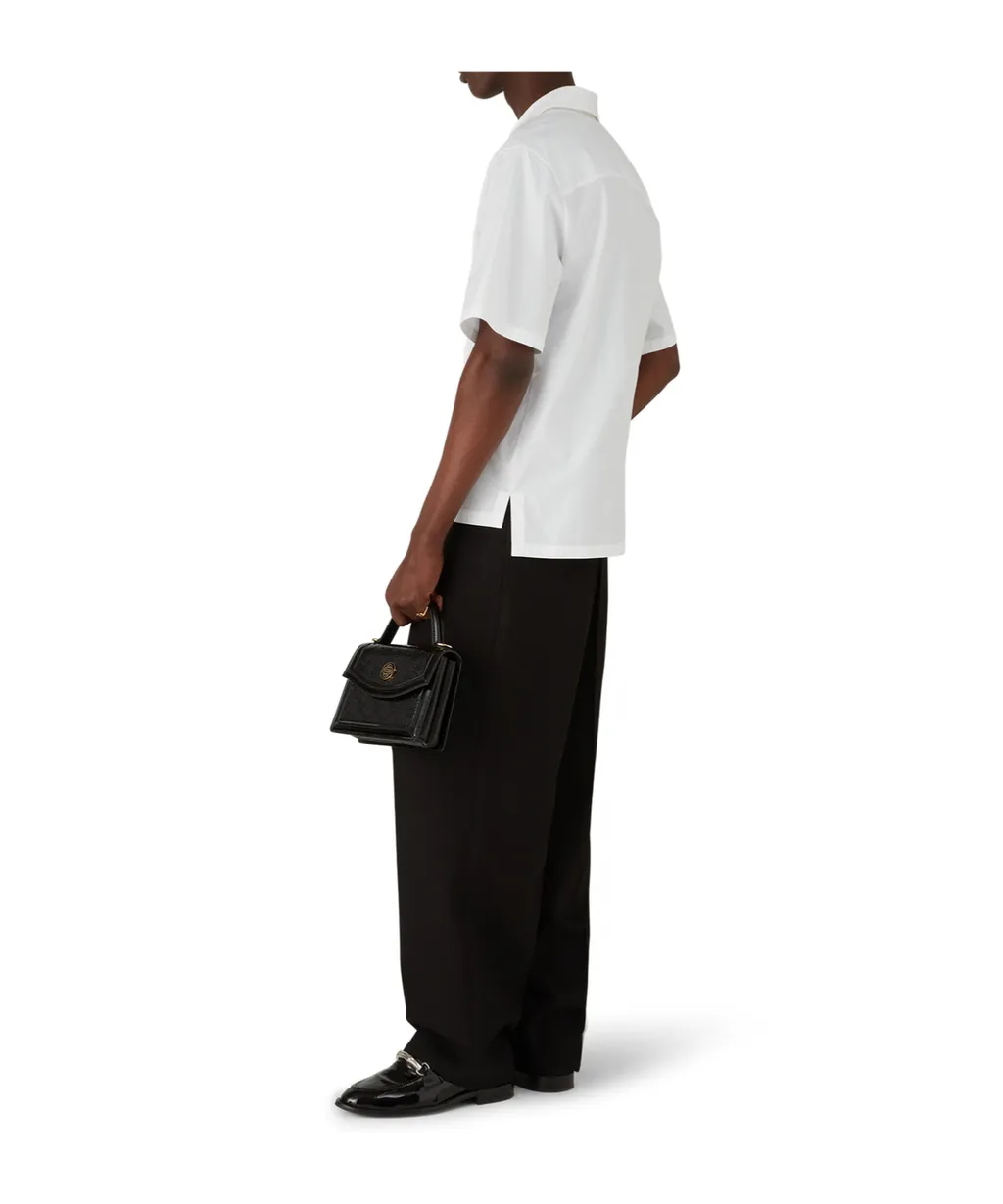 Logo Embroidered Short-Sleeved Shirt