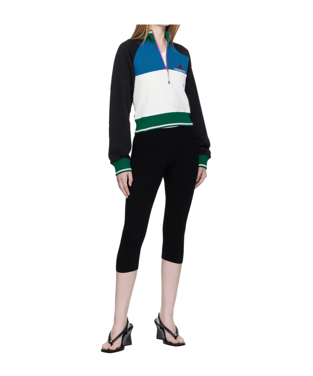 Colour-Block Quarter-Zip Sweatshirt