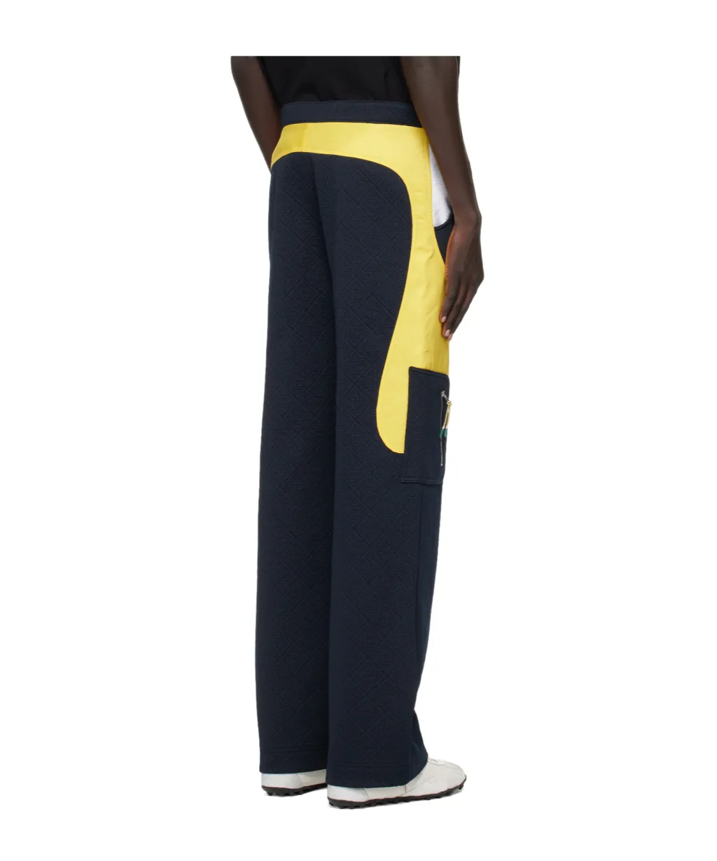 Textured Panelled Trousers