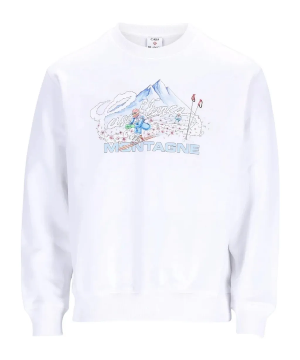 Printed Crew Neck Sweatshirt