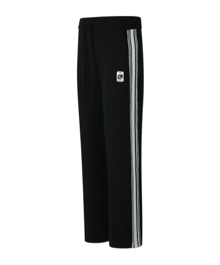 Logo Embroidered Patch Casual Pants