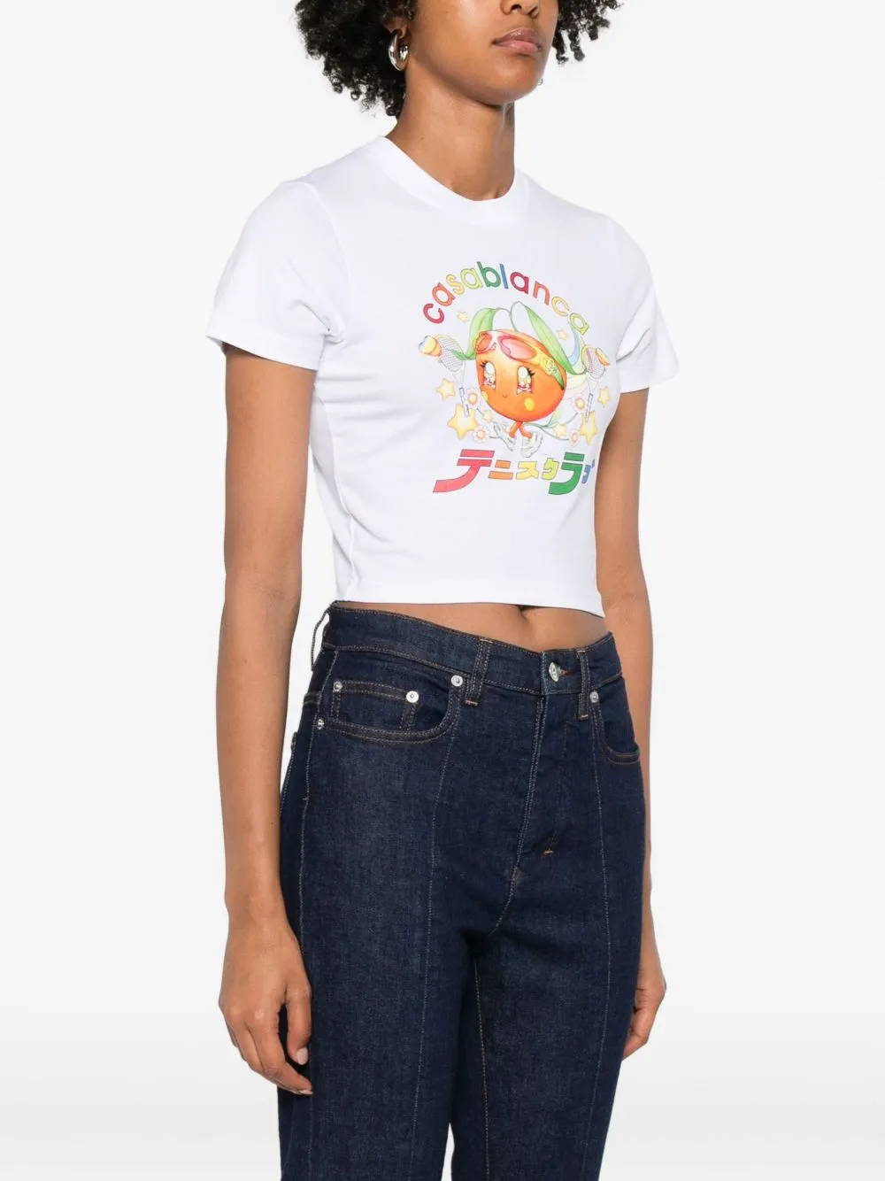 Orange Print T-Shirt