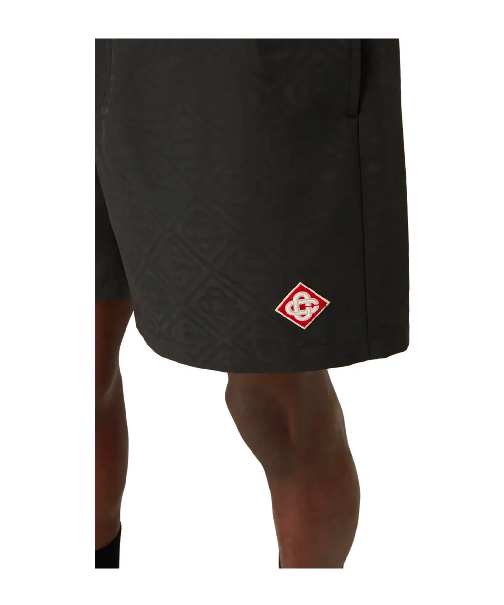Monogram-Pattern Swim Shorts