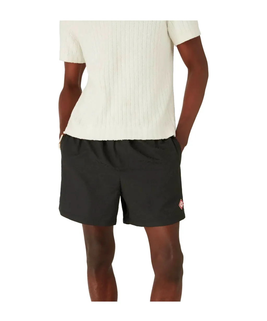 Monogram-Pattern Swim Shorts
