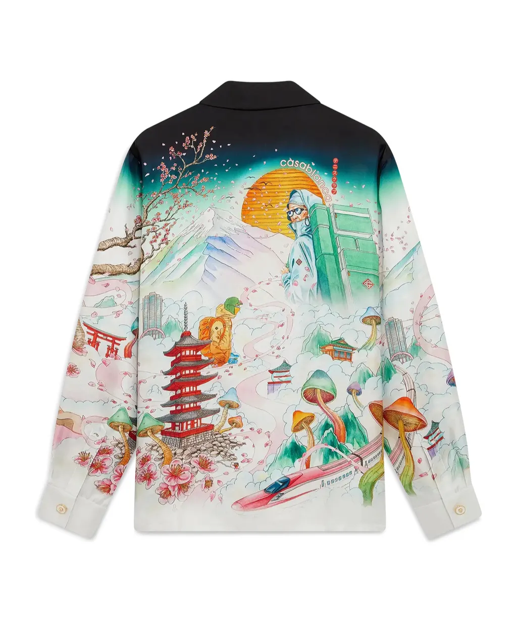 Flowers Long Sleeve Twill Shirt