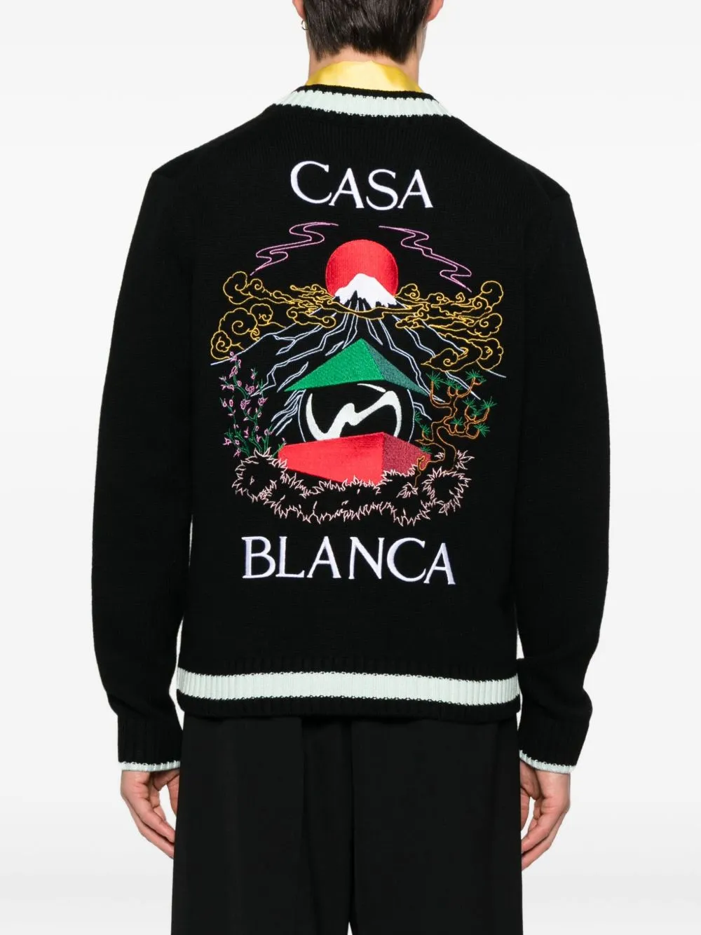 Logo Embroidered Cardigan