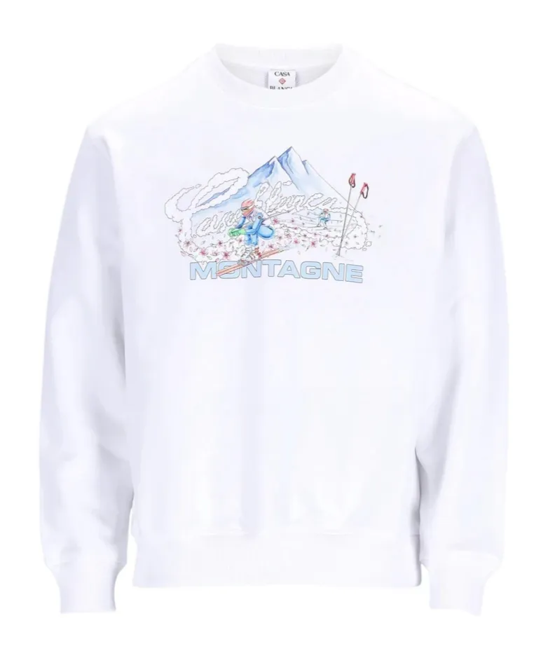 Printed Crew Neck Sweatshirt