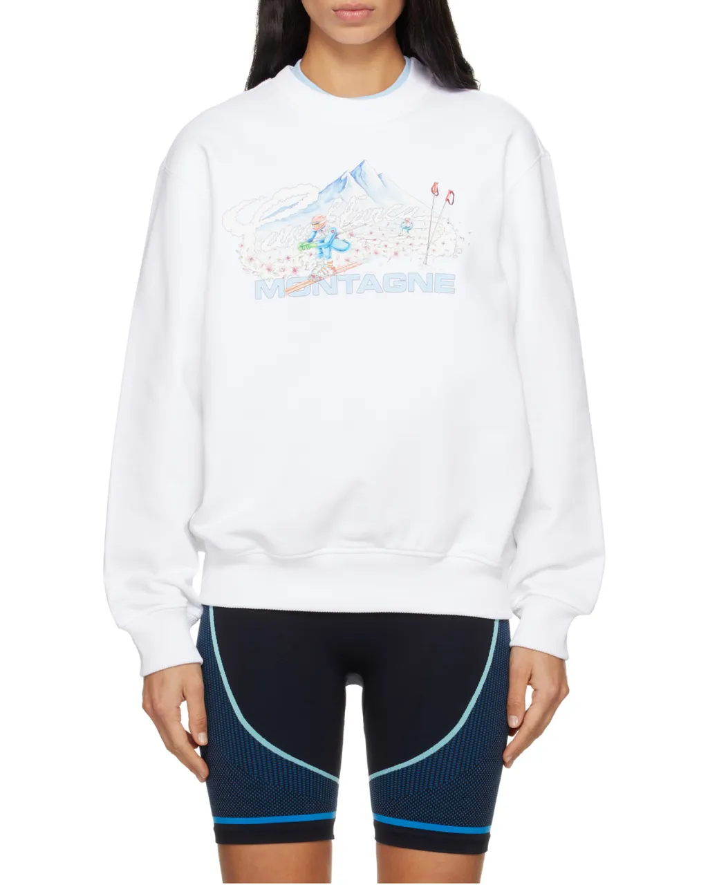 Printed Crew Neck Sweatshirt