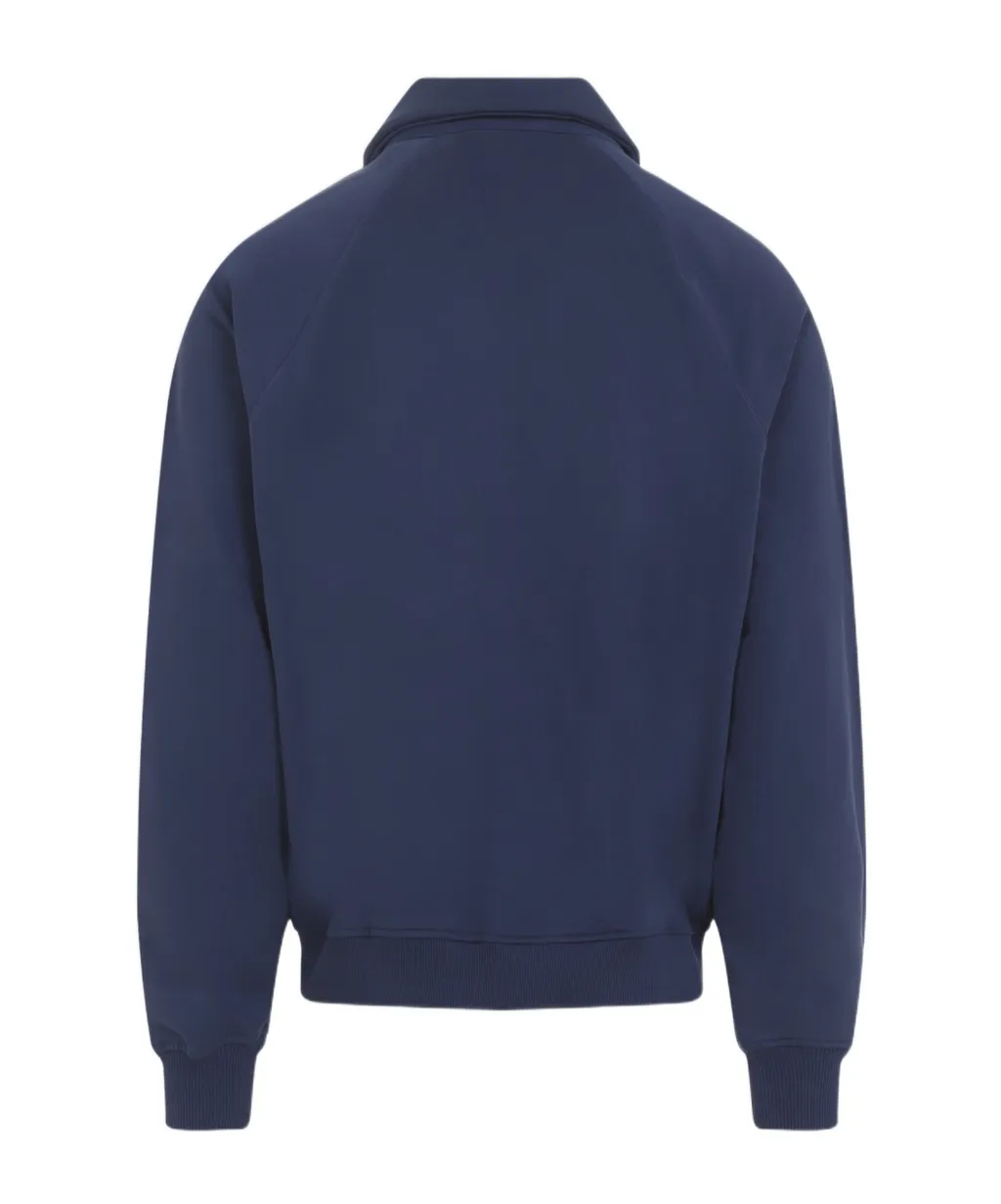 Polo Neck Embroidered Sweatshirt