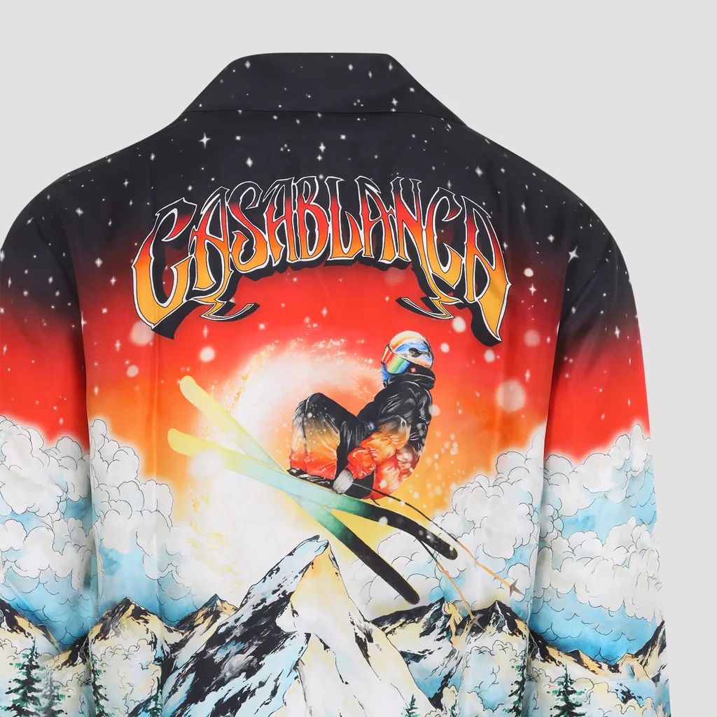 Ski-Scene Satin Shirt