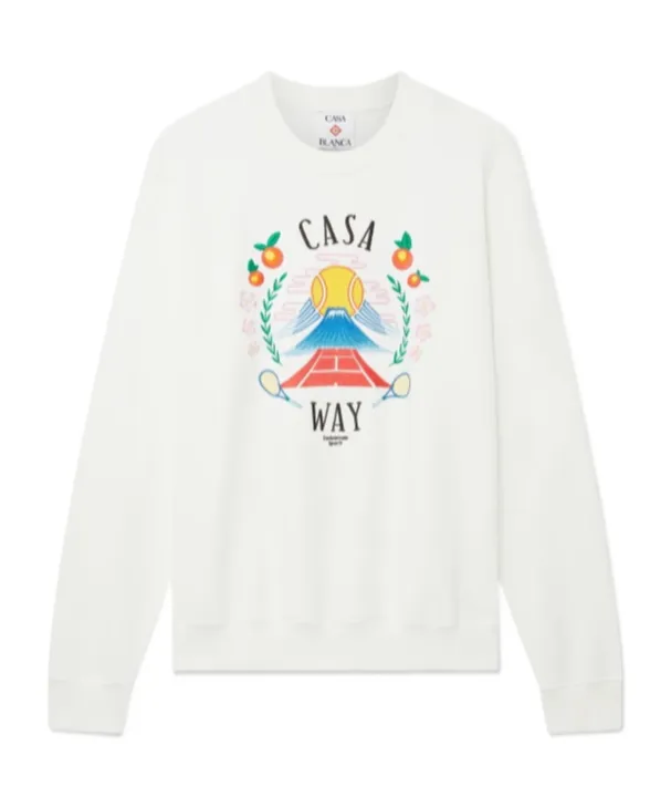 Graphic Embroidered Crewneck Sweatshirt