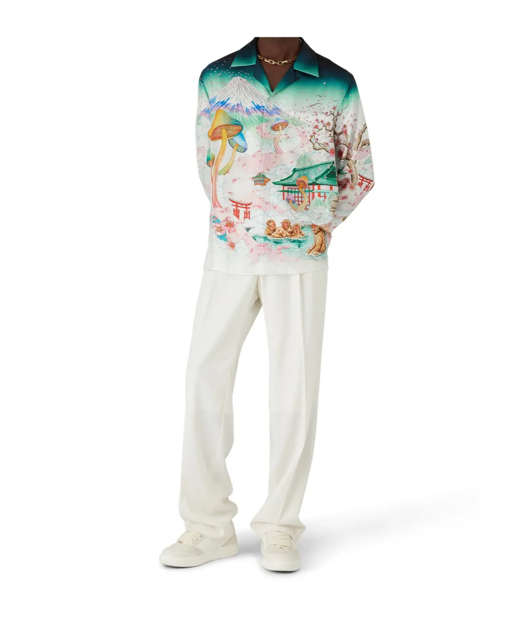 Printed Long-Sleeved Shirt