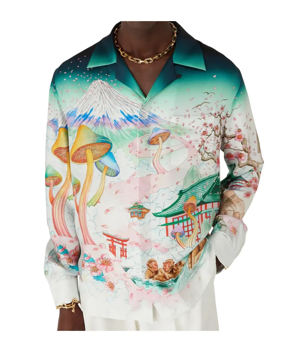 Printed Long-Sleeved Shirt