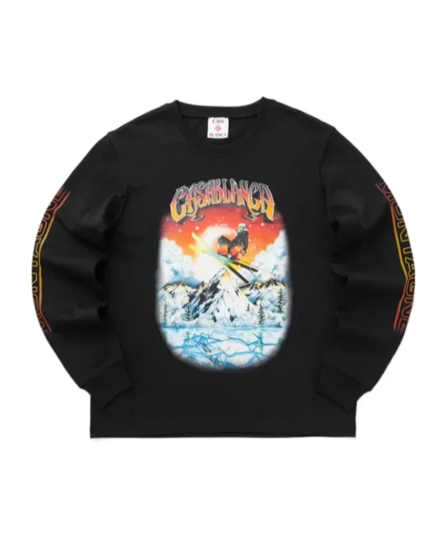 Ski Club Print Sweatshirt