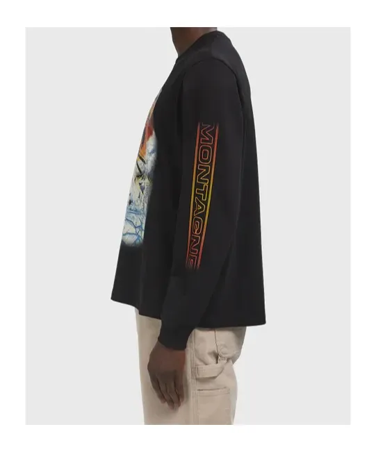 Ski Club Print Sweatshirt
