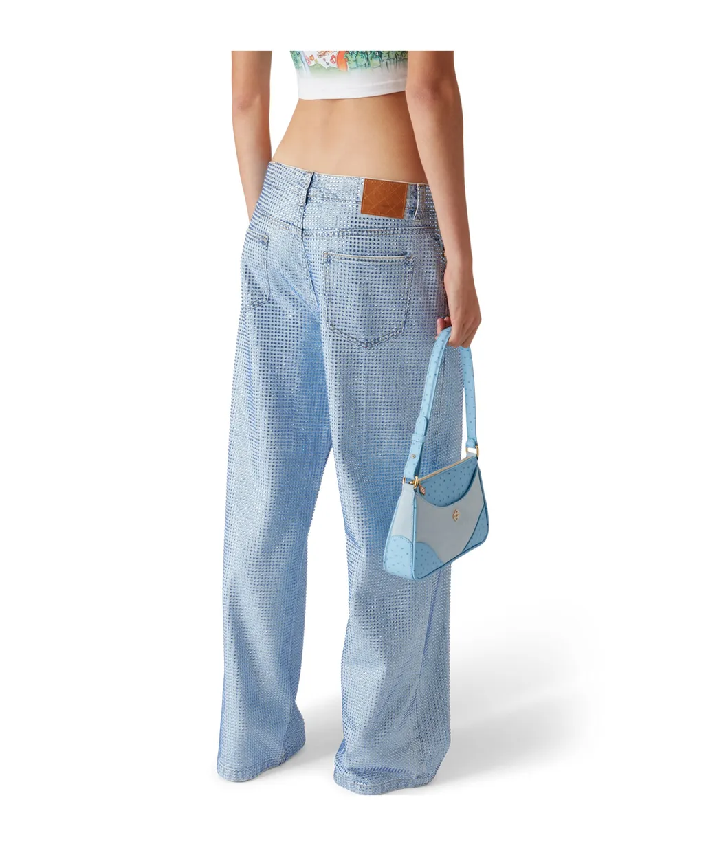 Crystal-Embellished Jeans