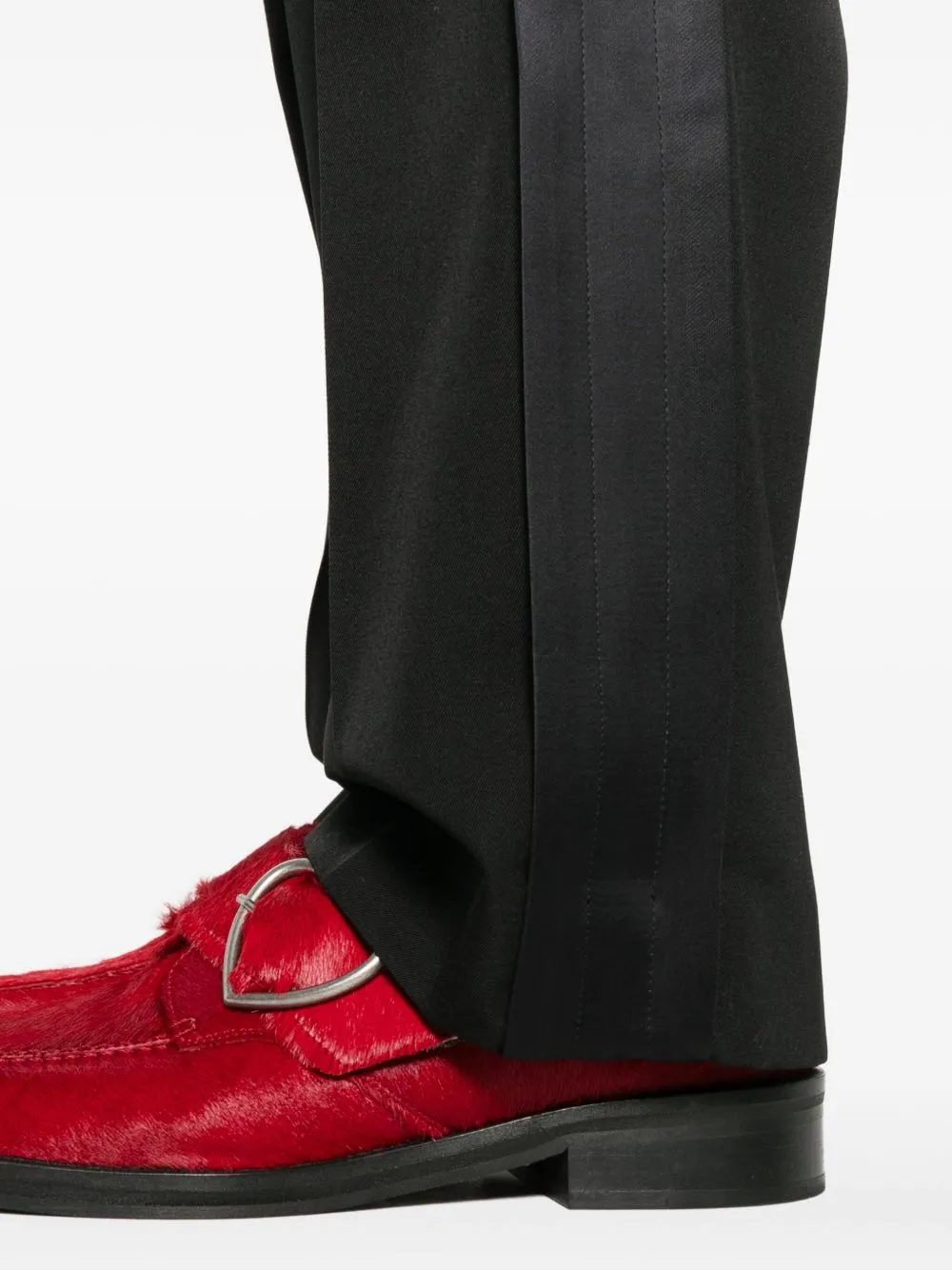 Pleated Side-Stripe Trousers