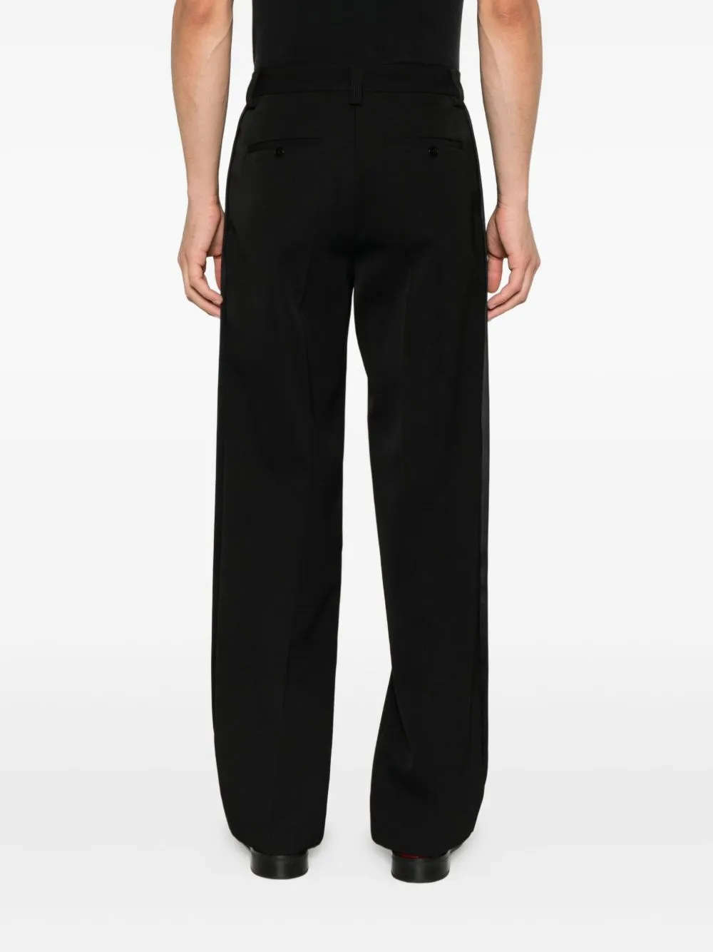 Pleated Side-Stripe Trousers