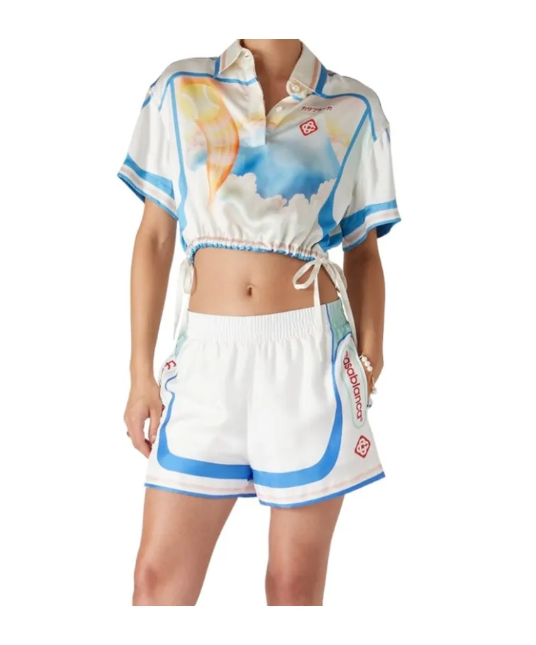 Printed Silk Top