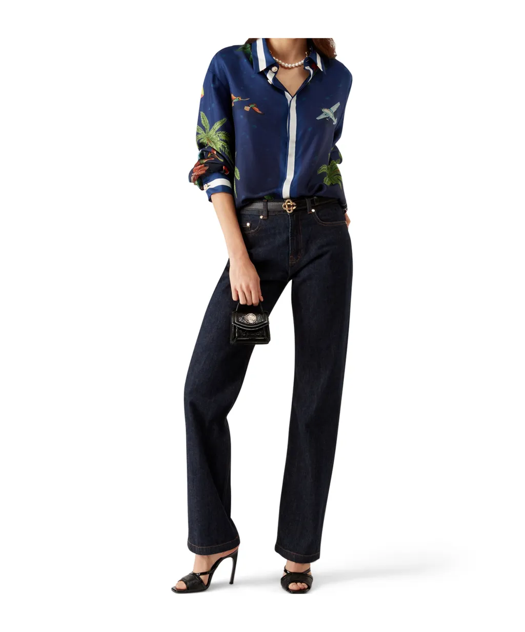 Surf Club Midnight Silk Shirt