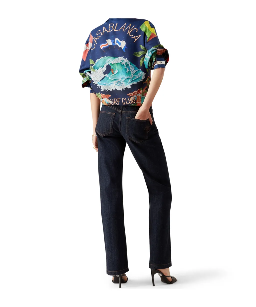 Surf Club Midnight Silk Shirt