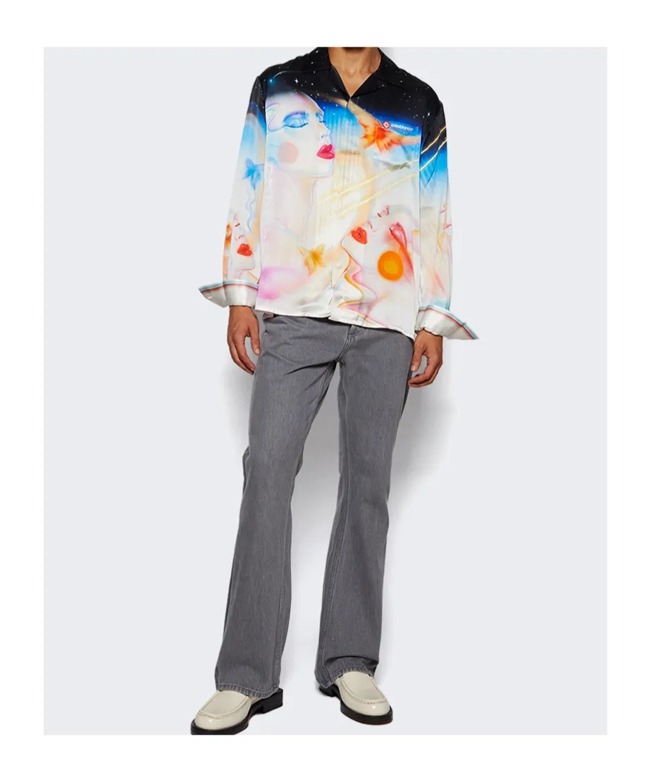 Printed Long-Sleeved Shirt