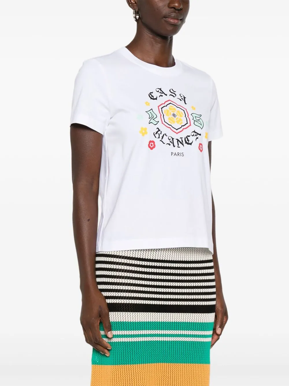Floral-Print Cotton T-Shirt