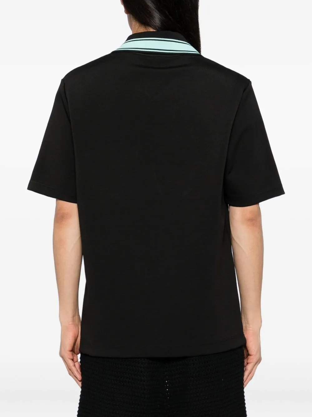 Short Sleeved Logo Patch Polo Shirt