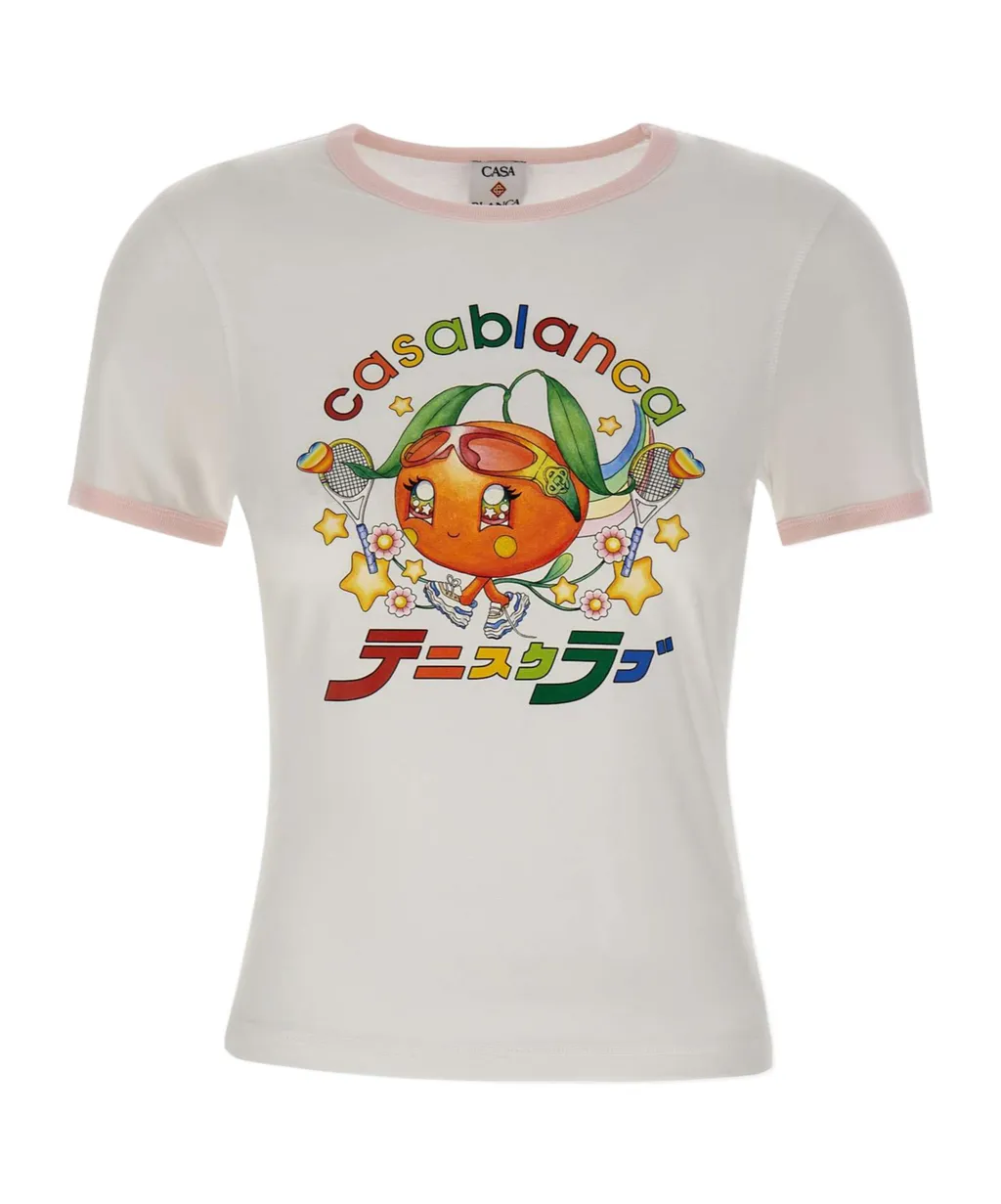 Orange Mascot Ringer Short Sleeve T-Shirt