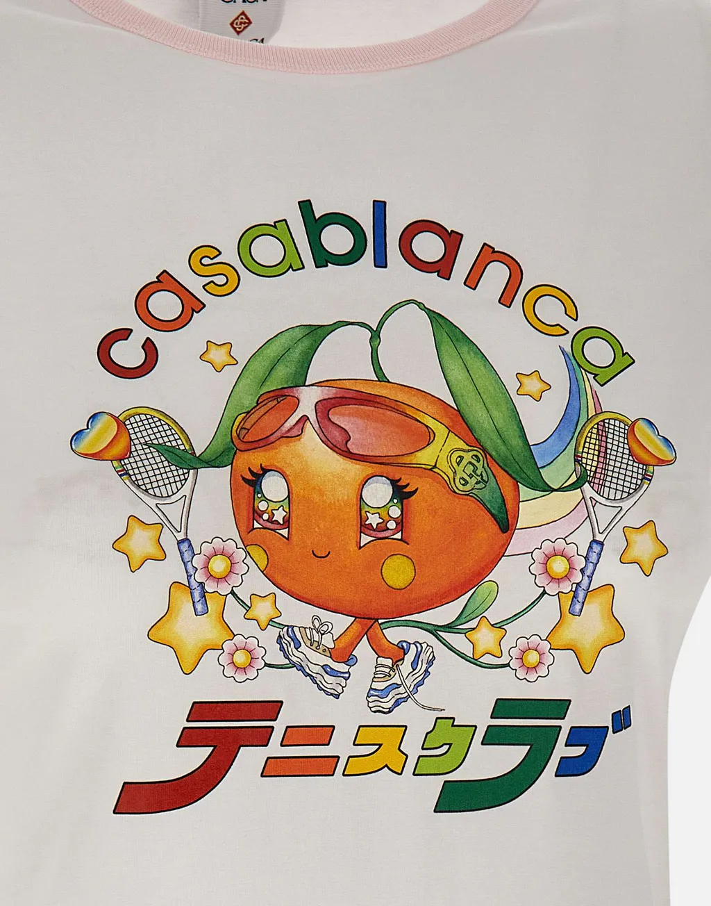 Orange Mascot Ringer Short Sleeve T-Shirt