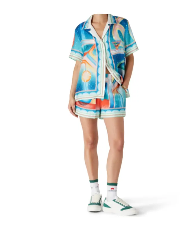 Galaxy Court Silk Shorts