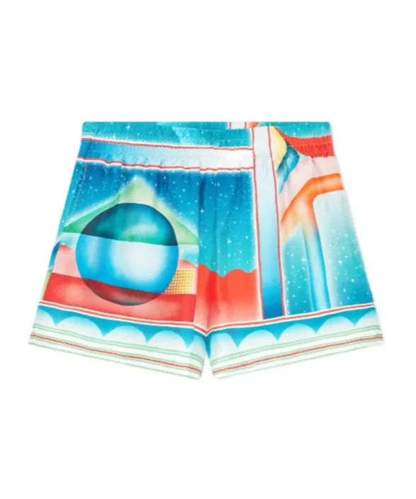 Galaxy Court Silk Shorts