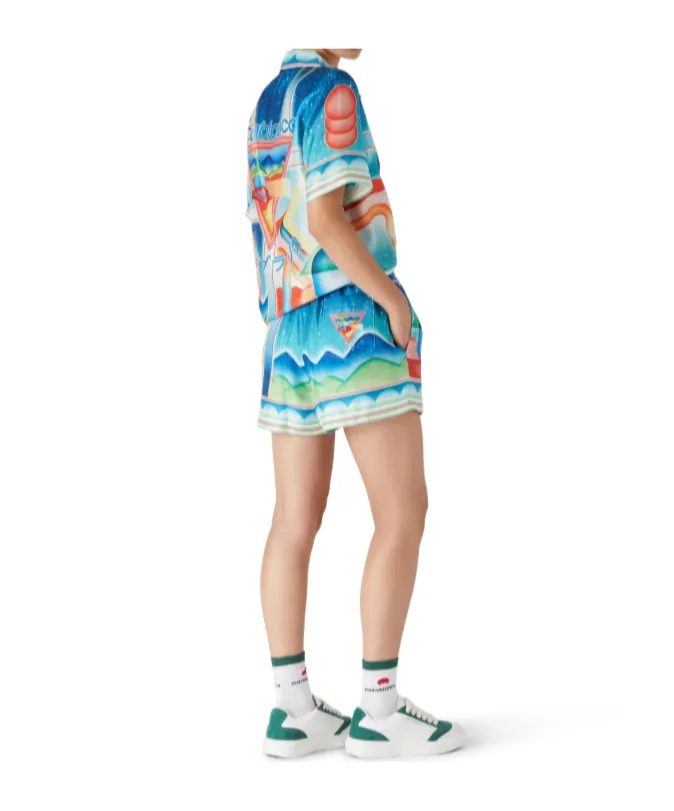 Galaxy Court Silk Shorts