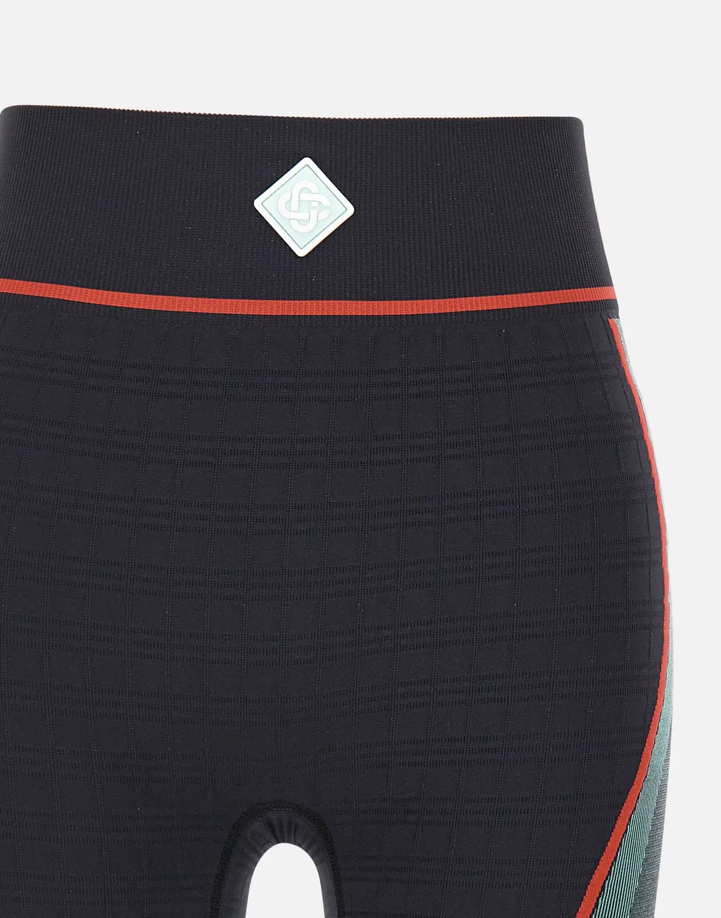 Ribbed Panelled Cycling Shorts