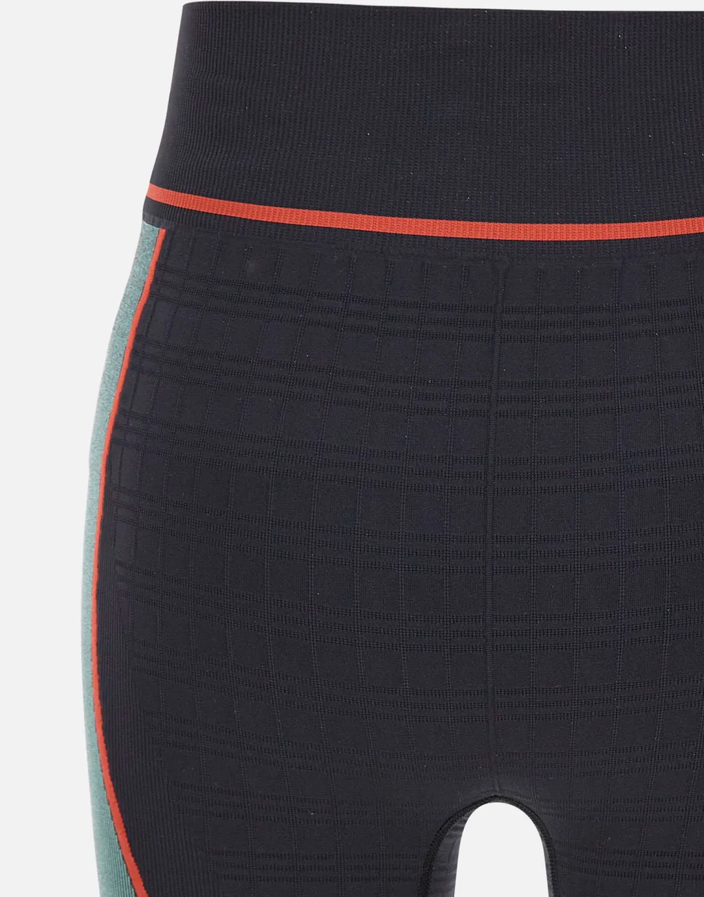 Ribbed Panelled Cycling Shorts