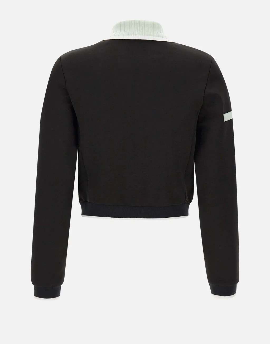 High-Collar Embroidered-Logo Jacket