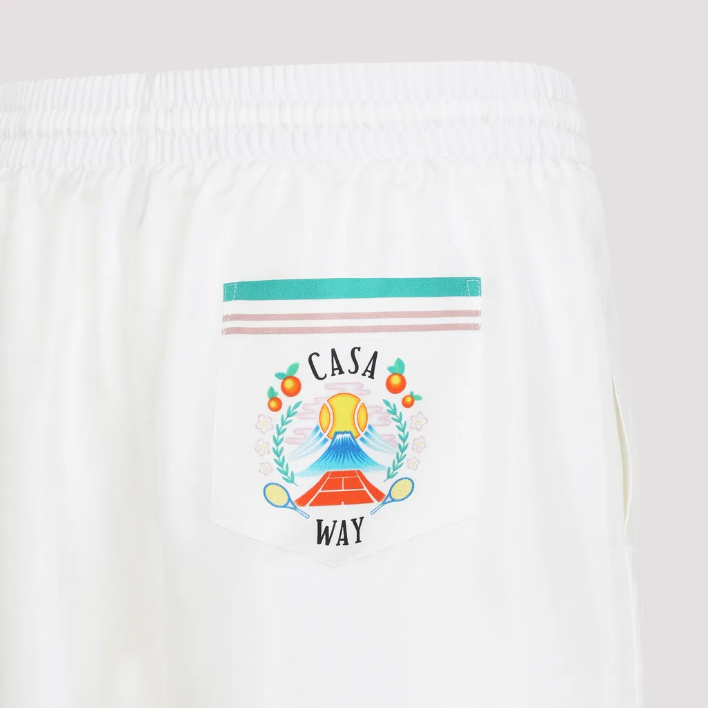 Casa Way Drawstring-Waist Track Shorts