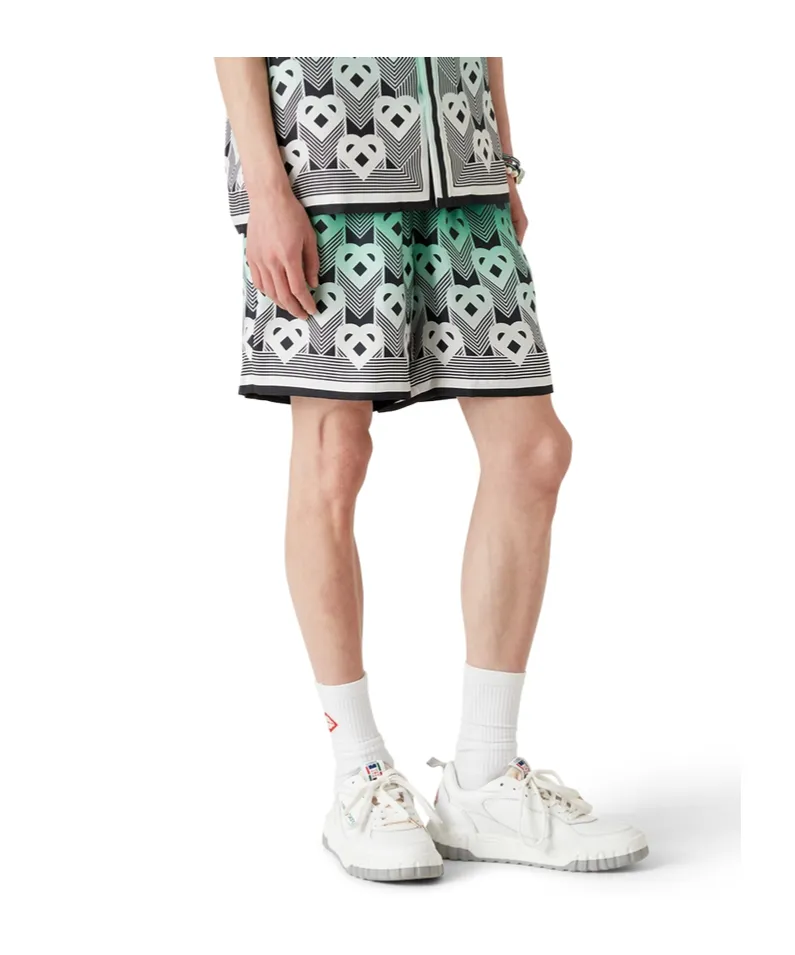 Gradient Monogram Silk Shorts