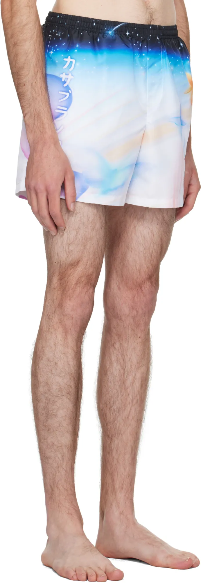 Graphic-Print Swim Shorts