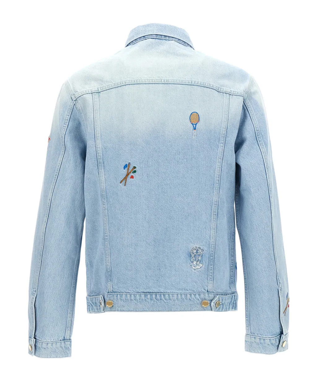Embroidered Motif Denim Jacket