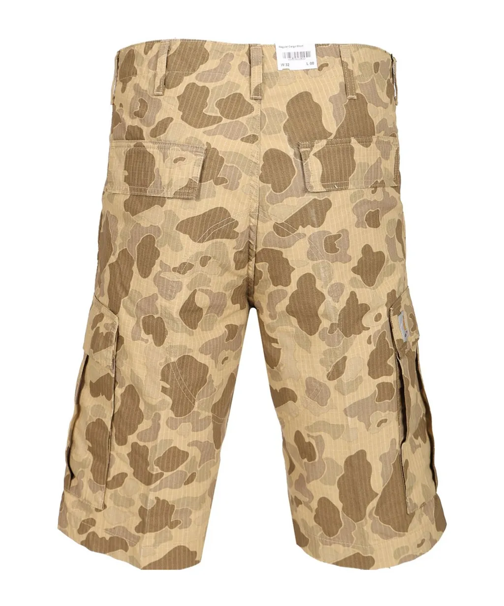 Camouflage-Pattern Cargo Shorts