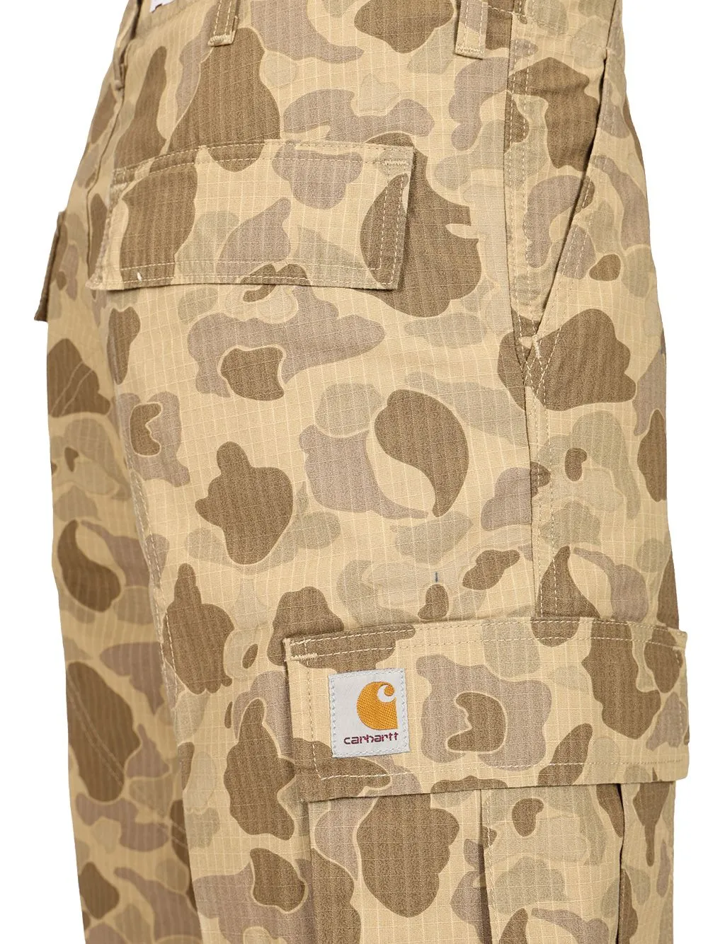 Camouflage-Pattern Cargo Shorts