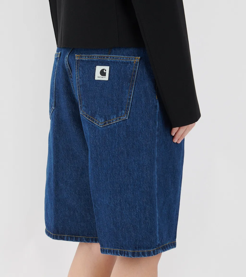 Logo Denim Shorts