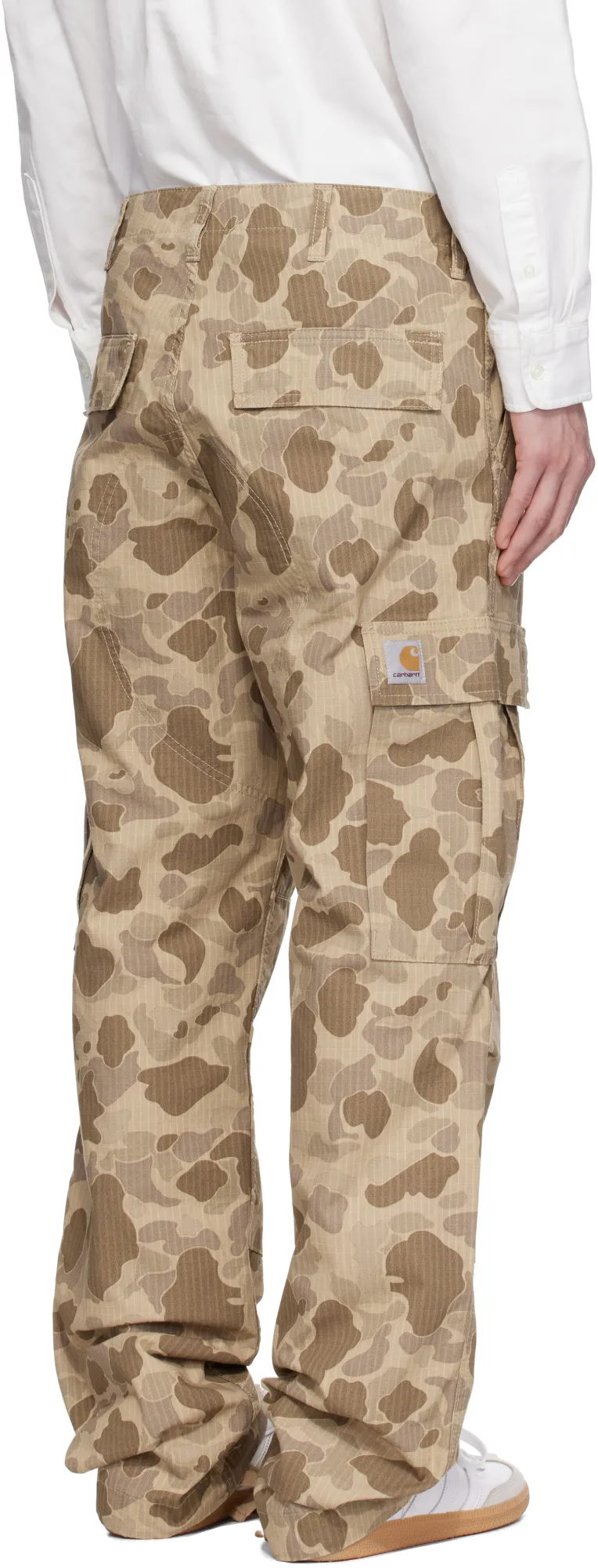Camouflage-Print Cargo Pants