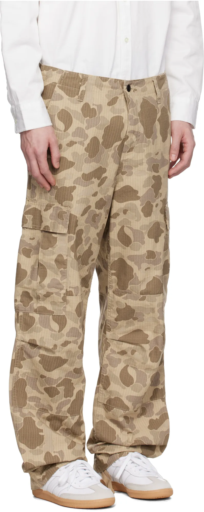 Camouflage-Print Cargo Pants