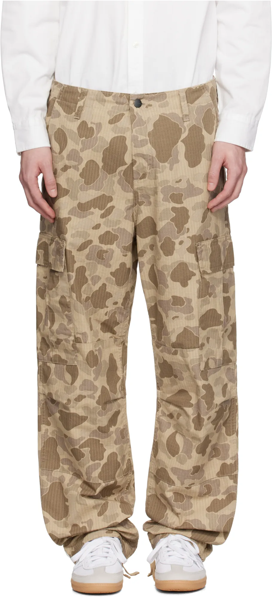 Camouflage-Print Cargo Pants