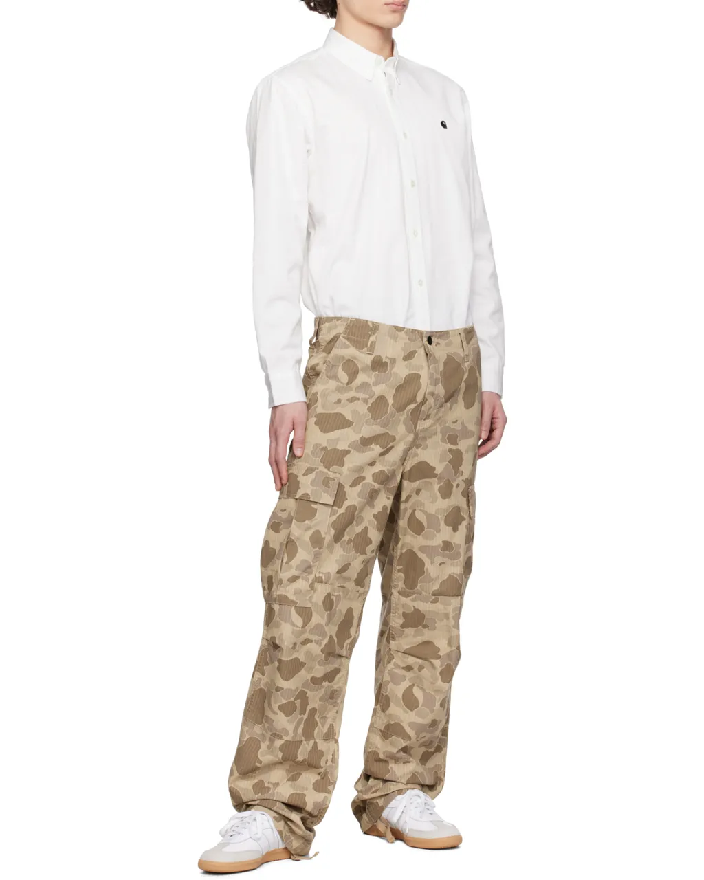 Camouflage-Print Cargo Pants